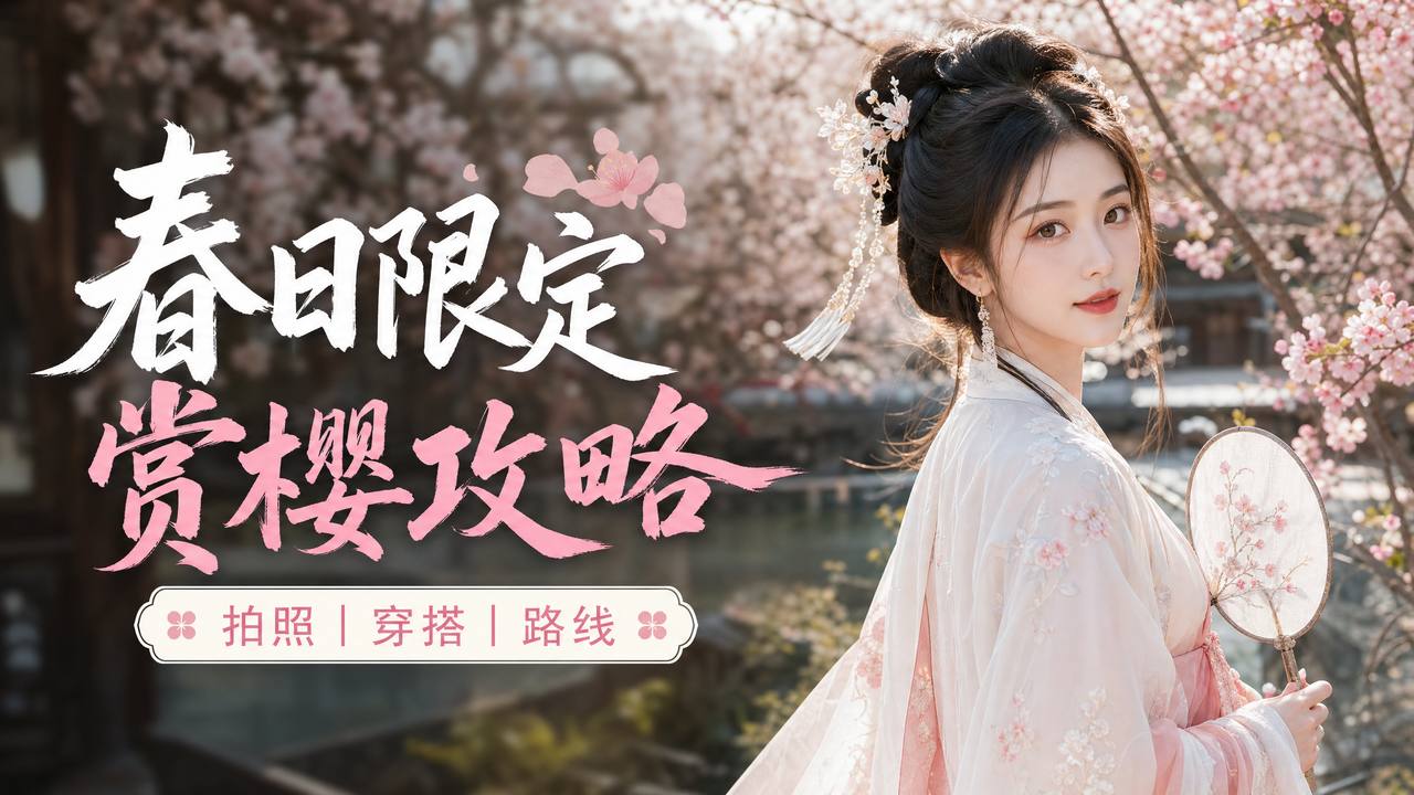 七天眼镜妹视频-汉服美女写真视频拍摄教程